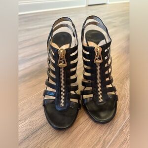 Jimmy choo black straps heels size 39